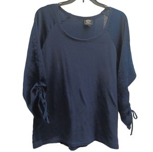 Bobeau Blouse Navy blue Women Size XL